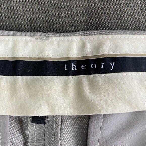 Theory Virgin Wool/Linen Blend Pants Size 4 - Picture 6 of 8